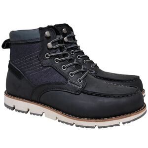 Territory Men Macktwo Moc Toe Ankle Hiking Combat Boots Size US 8.5M Black